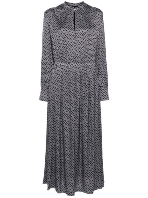 tonal monogram-print midi dress