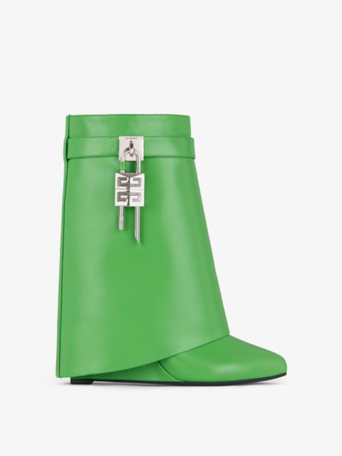 SHARK LOCK ANKLE BOOTS IN LEATHER