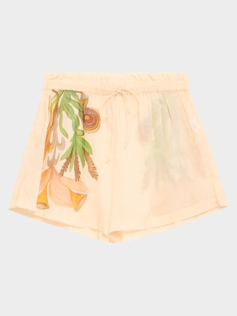 Water Blossoms Bijou Coverup Shorts