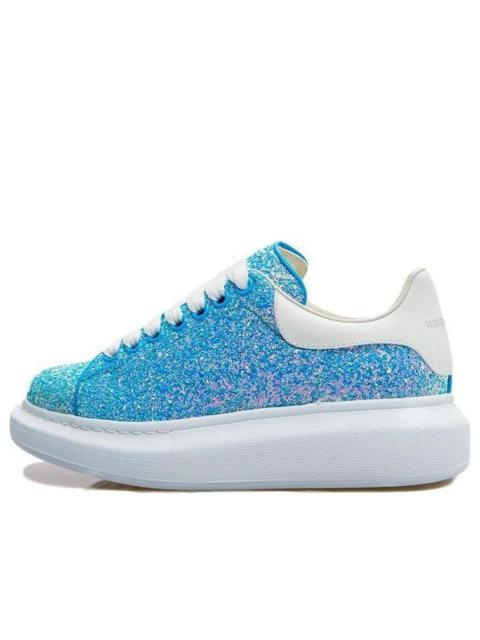 (WMNS) Alexander McQueen Oversized Sneakers Glitter Heavenly 'Blue' 558944W4T634543