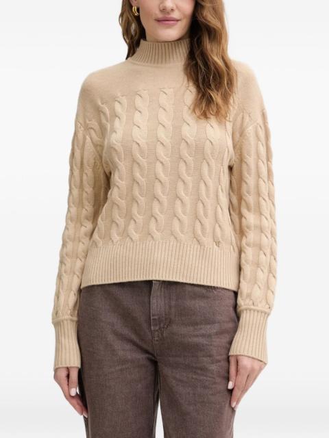 cable knit sweater