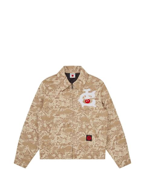 camouflage-print shirt jacket
