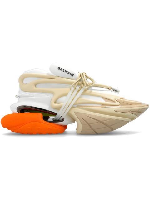 Balmain Unicorn Low-Top White Beige Orange