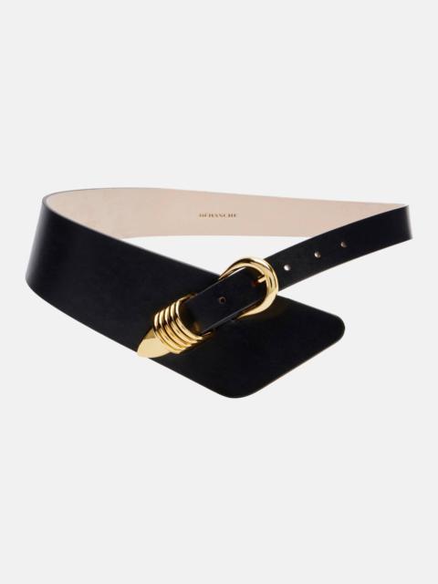 Alcott asymmetric leather belt