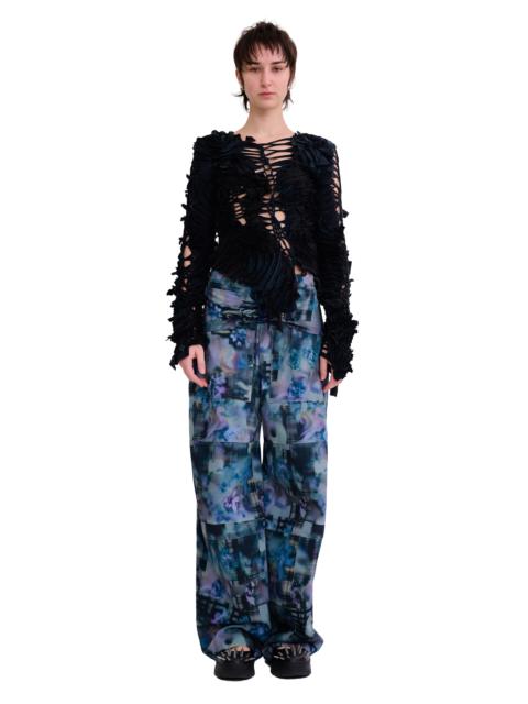 WORN BLACK L/S CHIRP TOP