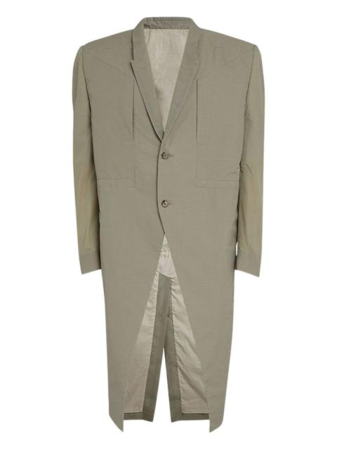 two-button check coat