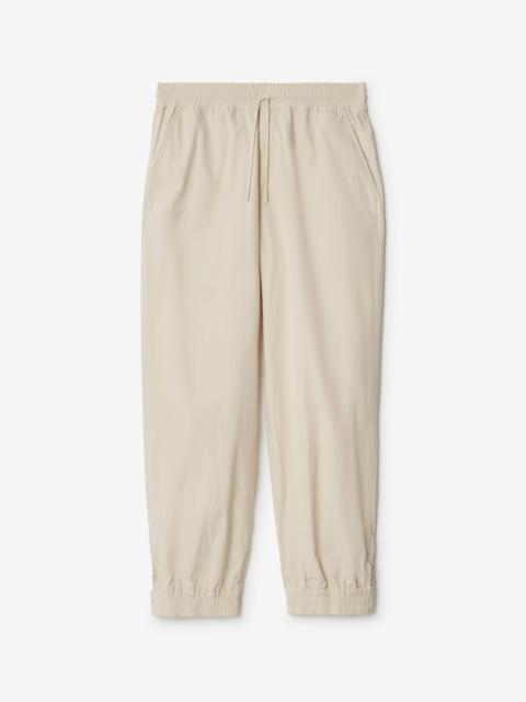 Cotton Blend Tailored Trousers