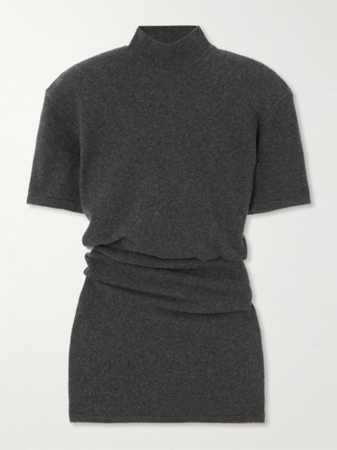 The Castagna Wool-blend Turtleneck Mini Dress
