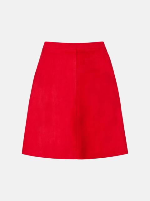 Lucie 22 suede miniskirt