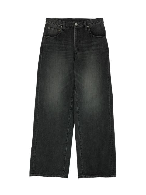 Wide Denim Jeans Black