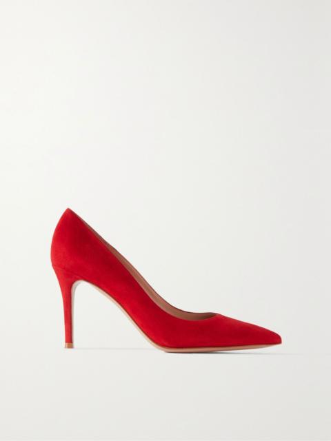 Gianvito 85 suede pumps Red