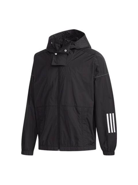 adidas M S2S WV CL JKT Sports Hooded Jacket Black ED1931