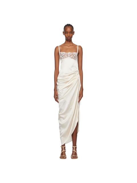 Off-White Les Sculptures 'La Saudade longue brodée' Maxi Dress