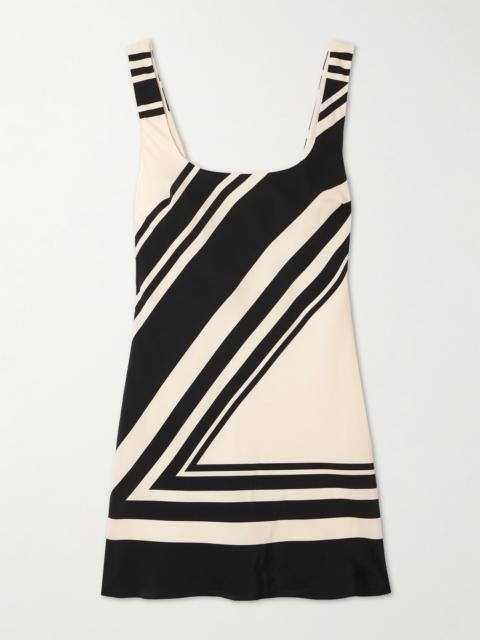 Pietra Printed Silk Crepe De Chine Mini Dress