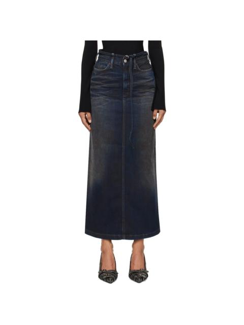 Blue Signature Talia Darkside Denim Maxi Skirt