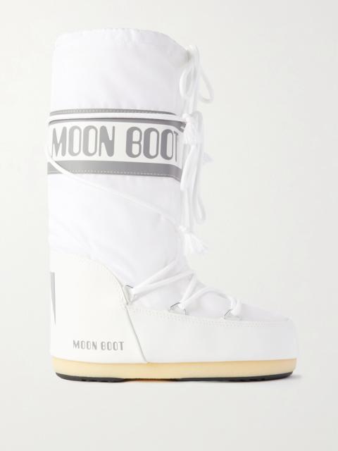 Icon Shell And Faux Leather Snow Boots
