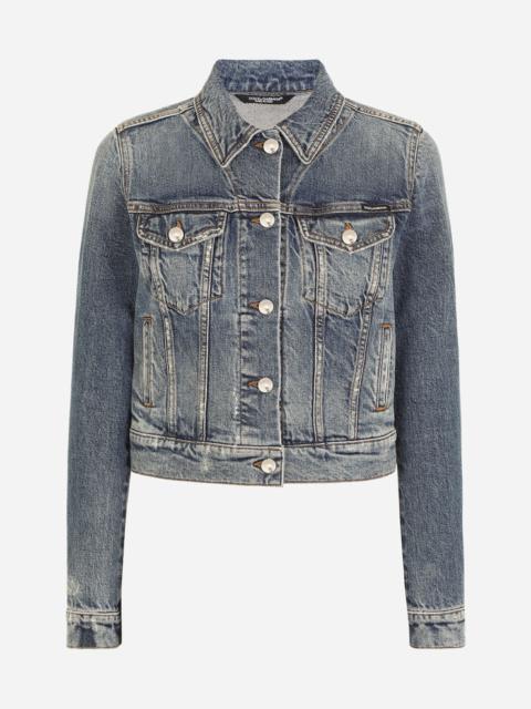 DOLCE&GABBANA Archive Gimmick Denim Jacket blue 42
