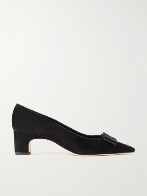 Reador 50 Bow-detailed Suede Pumps