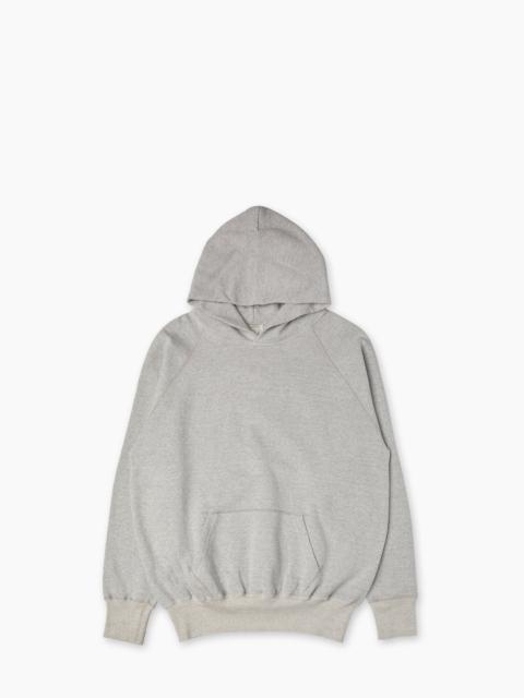 WAREHOUSE & CO. LOT 462 PLAIN HOODED SWEATSHIRT HEATHER GREY