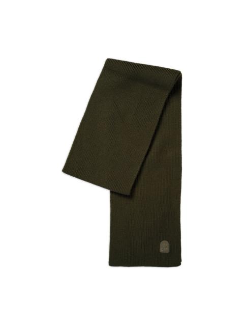 ribbed merino-wool scarf