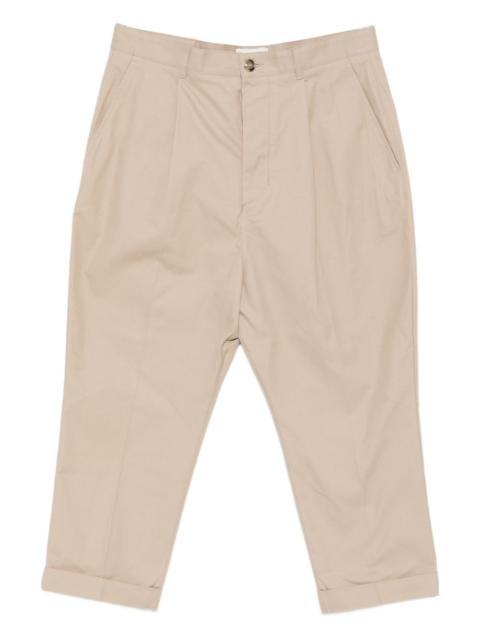 pleated cotton trousers
