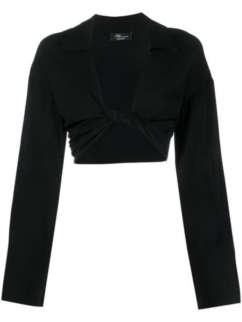 twist-detail cropped top