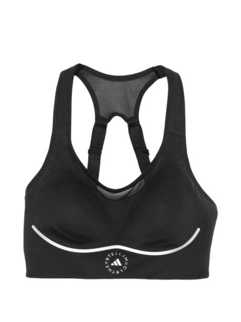 mesh-panel sport bra