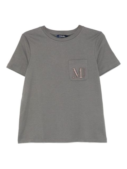logo-embroidered T-shirt