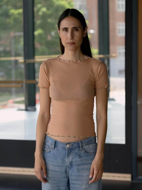 Vein Tee Shirt - Fine Organic Cotton Rib