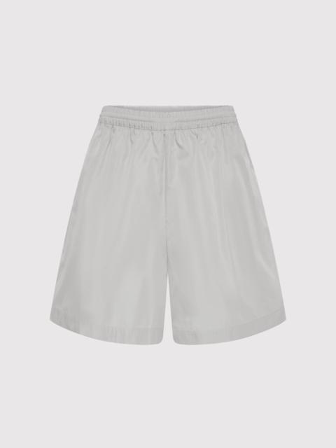 Paper Taffeta Short - Silver / Off White