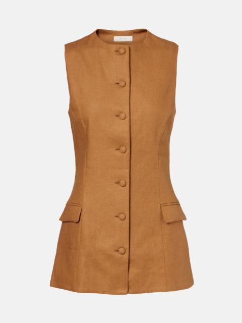 Jane linen vest