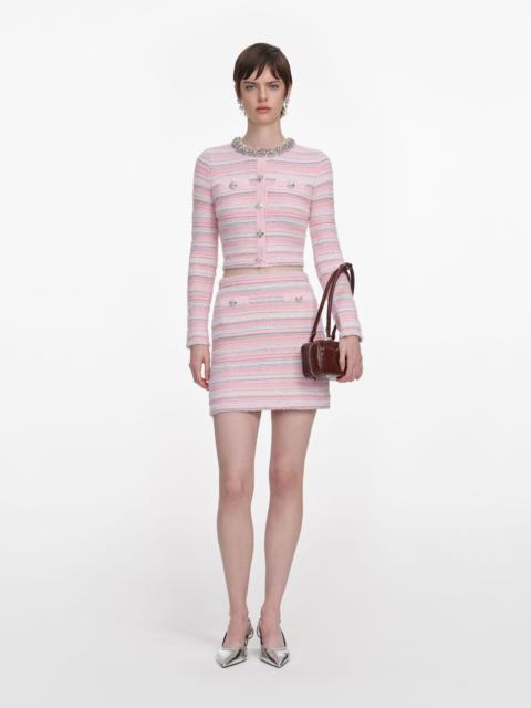 Pink Textured Cardigan