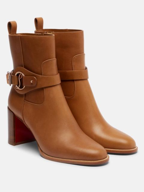 Dianouchette 70 leather ankle boots