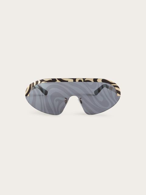 MARMO DETAIL MASK SUNGLASSES