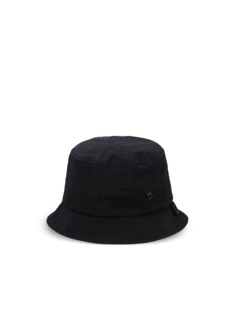 logo-lettering bucket hat