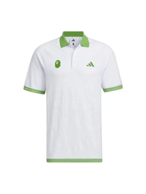 adidas Golf x BAPE Camisa Polo Shirt 'White' IQ3680