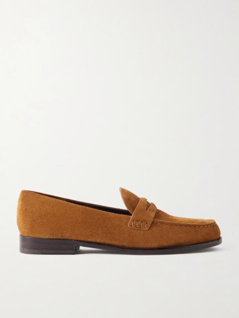 Suede Penny Loafers
