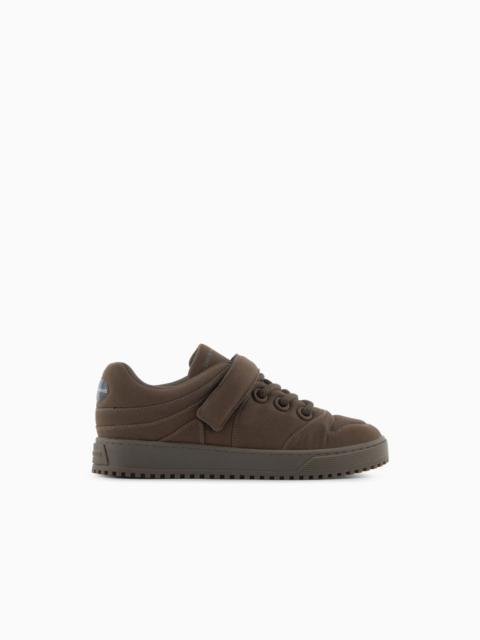 FABRIC SNEAKERS WITH LACES AND VELCRO