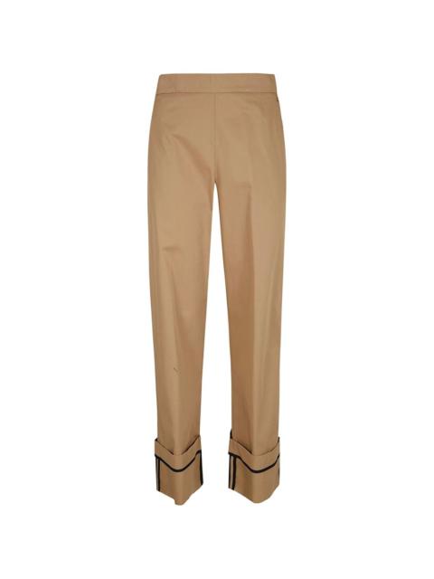 cuffed-hem trousers