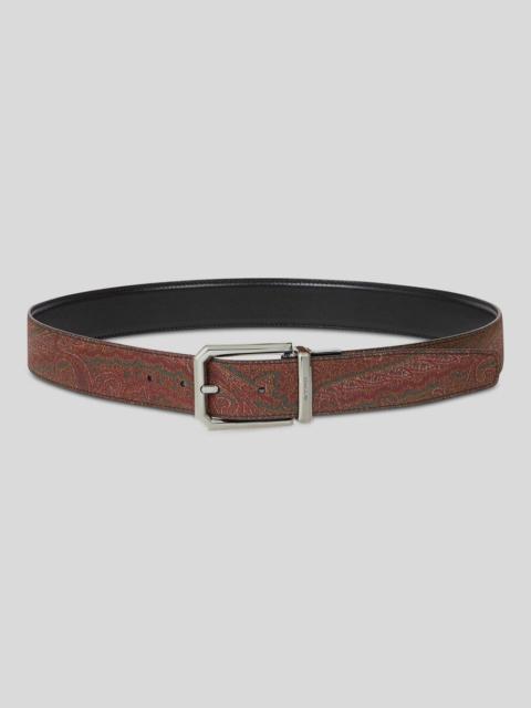 REVERSIBLE ARNICA AND LEATHER BELT