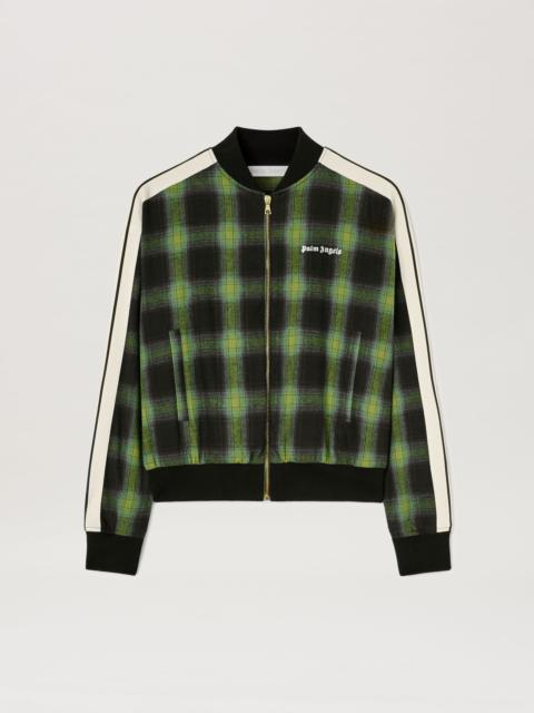 Checked Bomber Jacket