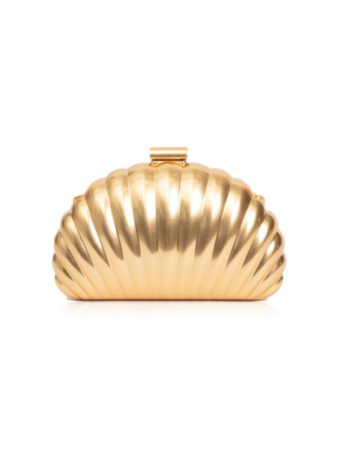 Monet Shell Clutch gold