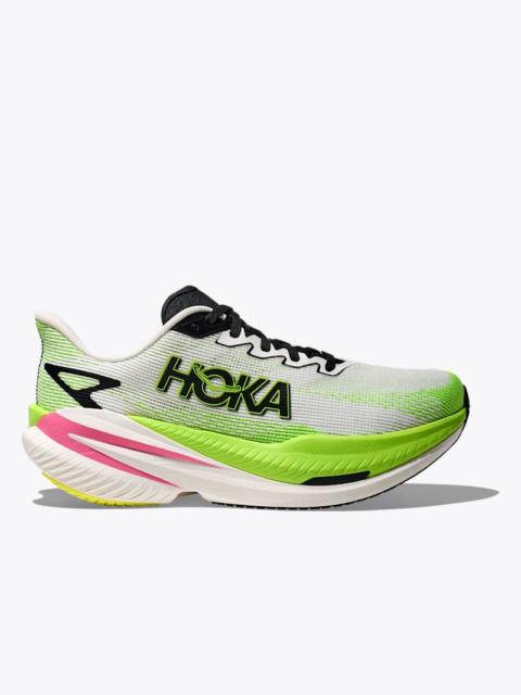 Women's Mach X 3 Shoes in White/Neon Lime
