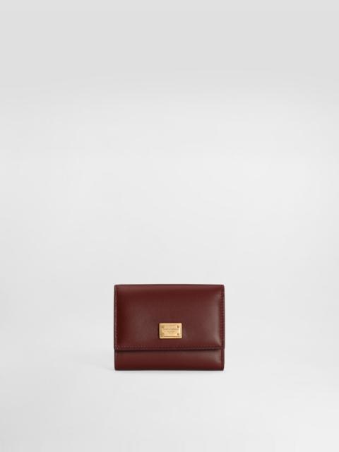 Plongé calfskin wallet
