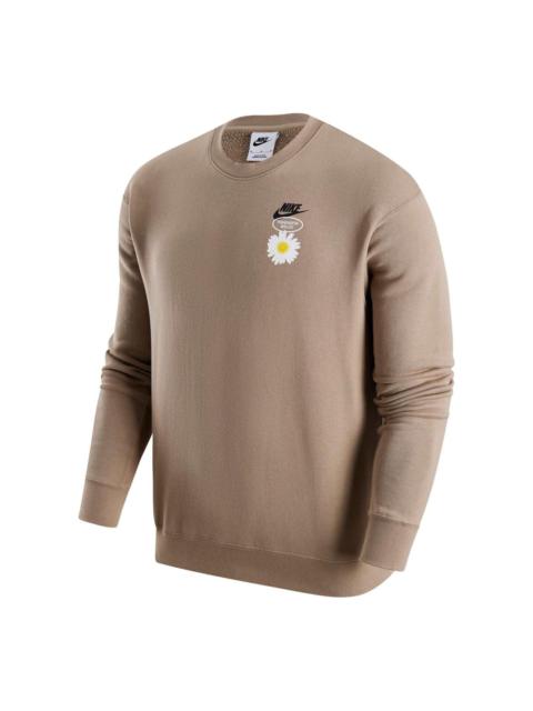 Nike HBR Statement Sweater 'Tan White' HJ0836-247