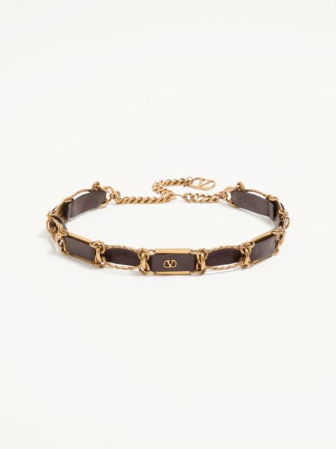 VLOGO SIGNATURE CHAIN BELT