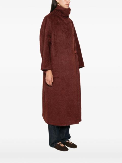 Max Mara Buckle-fastening High-neck Coat