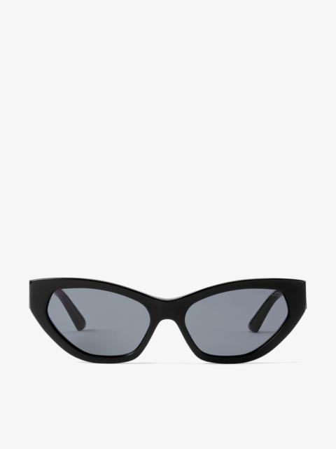 Leyla 
Black Cat Eye Sunglasses