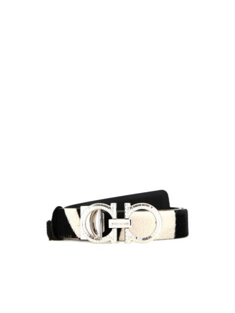 printed reversible belt