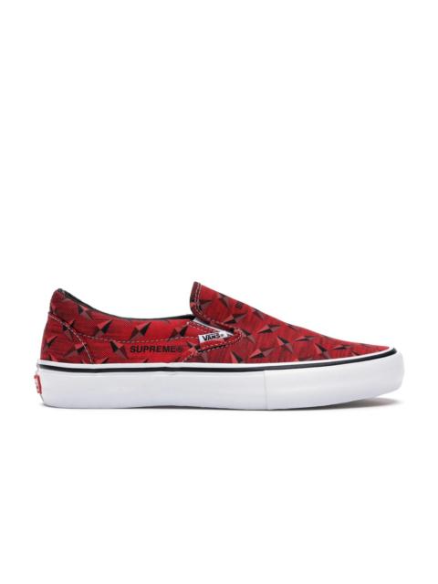 Vans Slip-On Supreme Diamond Plate Red
